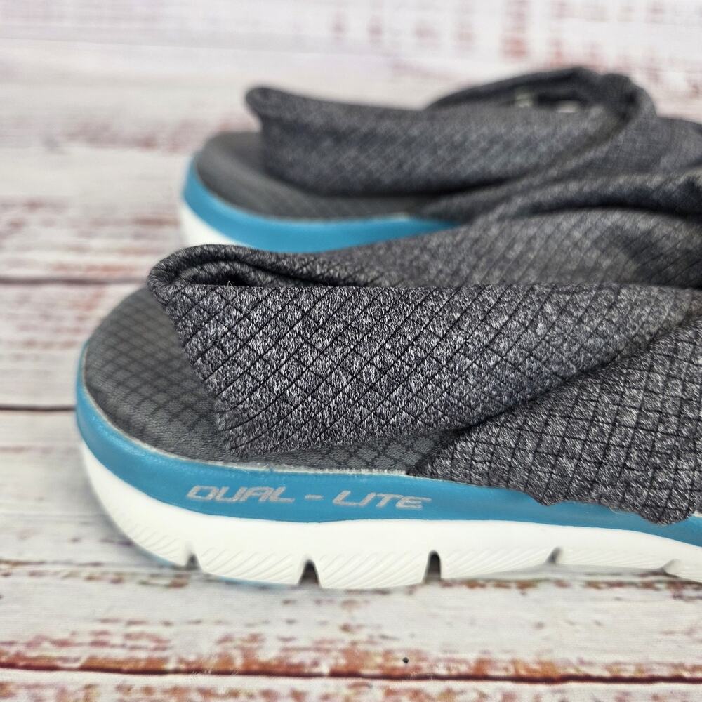 Skechers Shoes Womens 8 Dual Lite Memory Foam Gel Flip Flop Sandals Summer Vibes - Picture 8 of 10